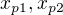 $x_{p1},x_{p2}$