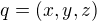 kopírovat do textarea $q=(x,y,z)$