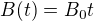 $B(t)=B_{0}t$