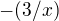 $-(3/x)$