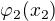 $\varphi_2 (x_2)$