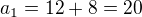 kopírovat do textarea $a_{1}=12+8=20$