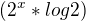 $(2^x * log2)$