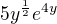 $5y^{\frac12}e^{4y}$