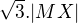 $\sqrt3.|MX|$
