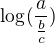 $\log_{}(\frac{a}{\frac{b}{c}}) $