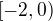$[-2,0)$