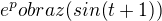 $e^p obraz(sin(t+1))$