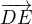 $\overrightarrow{DE}$