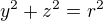 $y^2+z^2=r^2$