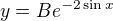 $y=Be^{-2\sin x}$