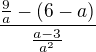 $\frac{\frac{9}{a}-(6-a)}{\frac{a-3}{a^{2}}}$