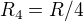 $R_4=R/4$