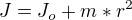 $J=J_o+m*r^2$