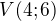 $V(4;6)$