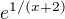 $e^{1/(x+2)}$
