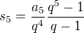 kopírovat do textarea $s_{5}=\frac{a_{5}}{q^{4}}\frac{q^{5}-1}{q-1}$