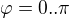 $\varphi =0..\pi $
