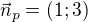 $\vec n_p=(1;3)$