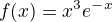 $f(x)= x^3e^-^x$
