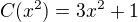 $C(x^{2})= 3x^{2} +1 $