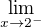 $\lim_{x\to2^{-}}$