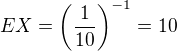 kopírovat do textarea $EX = \left( \frac{1}{10} \right)^{-1} = 10$
