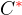 $C\color{red}^*$