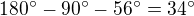 kopírovat do textarea $180^\circ -90^\circ -56^\circ =34^\circ $