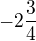 kopírovat do textarea $-2\frac{3}{4}$