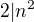 $2|n^{2}$