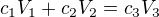 kopírovat do textarea $c_{1}V_{1}+c_{2}V_{2}=c_{3}V_{3}$