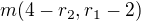 $m(4-r_{2},r_{1}-2)$