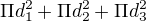 $\Pi d_{1}^{2}+\Pi d_{2}^{2 }+\Pi d_{3}^{2}$