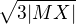 $\sqrt{3|MX|}$