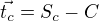 $\vec{t_c} = S_c - C$