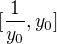 $[\frac{1}{y_{0}},y_{0}]$