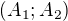 $(A_1; A_2) $