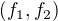 $(f_1,f_2)$