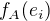 $f_A(e_i)$