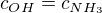 $c_{OH}=c_{NH_3}$