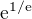 $\mathrm{e}^{1/\mathrm{e}}$
