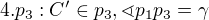kopírovat do textarea $4. p_{3}:C'\in p_{3},\sphericalangle p_{1}p_{3}=\gamma $
