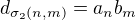 $d_{\sigma_2(n,m)}=a_nb_m$