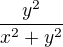 $\frac{y^2}{x^2+y^2}$