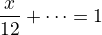 kopírovat do textarea $\frac{x}{12}+\dots = 1$