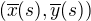 $(\overline x(s),\overline y(s))$
