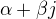 $\alpha +\beta j$