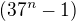 $(37^n-1)$
