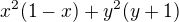 $x^2(1-x)+y^2(y+1)$